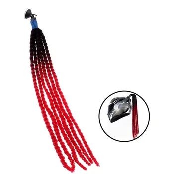 

Dropship 60 cm Motorcycle Helmet Dreadlocks Women Helmet Dreadlocks Ponytail Braid Motocross Bicycle Helmet Punk Hair Decoration