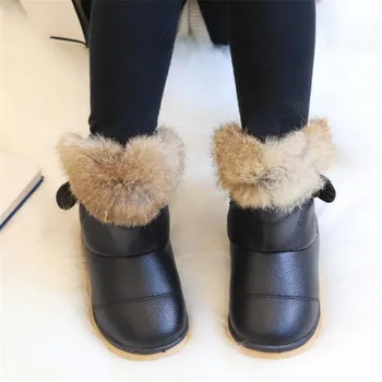 

2019 New Arrival Winter Kids Boots for Girls Plush Keeping Warm Toddler Boots Baby outdoor Snow Boots Children cotton boots