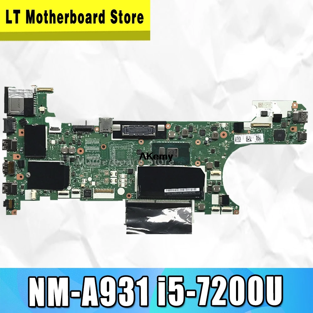Материнская плата для ноутбука lenovo THINKPAD T470 CT470 NM-A931 с i5-7200U процессором DDR4, протестирована
