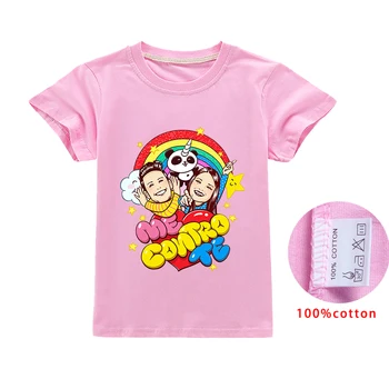 

2020 Hot Me Contro Te T Shirt Kids Summer Girl T-Shirt Baby Boy 100% Cotton Tops Toddler Tees Short Children Cartoon Clothing