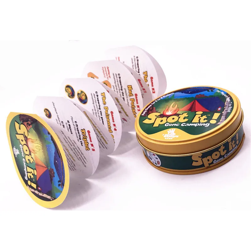 spot symbol карты игры 80 мм английская версия Обучающие игрушки с металлической коробкой для семейных мероприятий вечерние enjoy it настольная игра