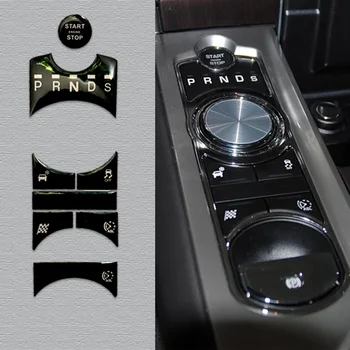 

For Jaguar XF 2012-2015 Glossy Black Car Gear Button Moulding Trim Stickers Decoration