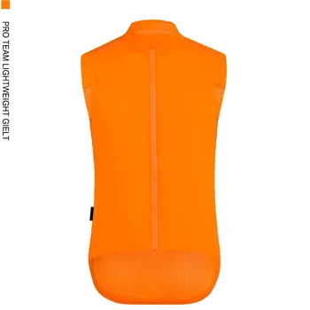 

SPEXCEL Top quality pro team fluor orange windproof cycling gilet men or women cycling windbreak vest wind jacket
