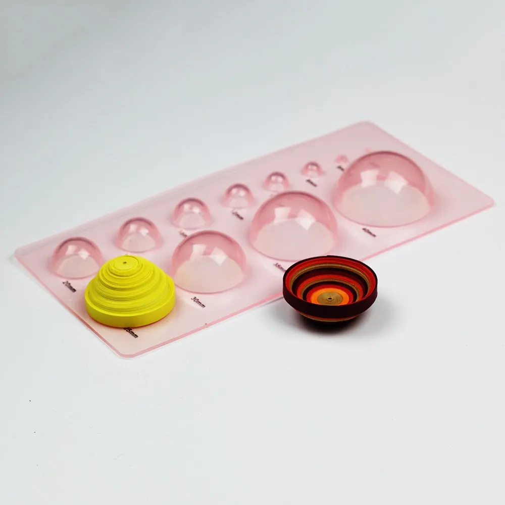 Бумажный вогнутый формирователь Сфера шаблон со шкалой бумажный цветочный