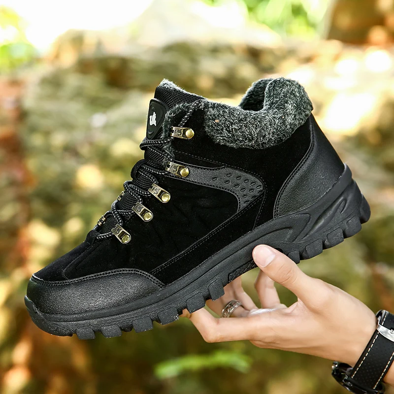 2019 Winter New Warm Snow Boots Men's Casual Fashion Comfortable Plus velvet to keep warm Sneakers Men Shoes | Обувь