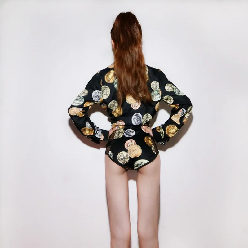 Jacket Женский костюм для ночного клуба, бара, DJ для певицы для сцены топ продаж рубашка с короткими рукавами топы танцевальные штаны костюм хип-хоп DS танцевальный костюм - Цвет: Jacket