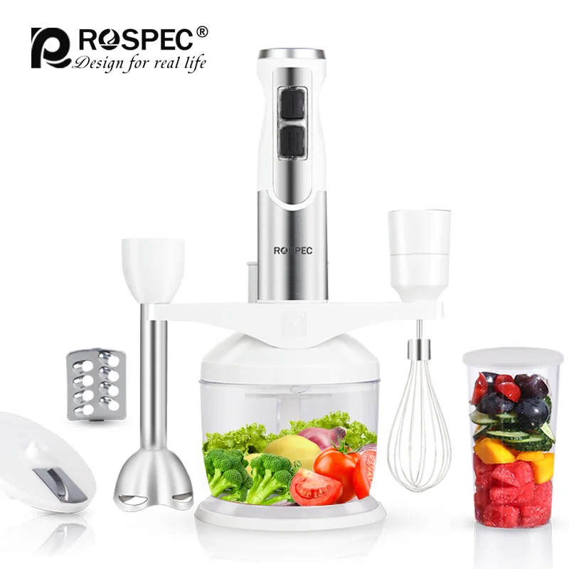 Rospec 10 em 1 multi-função misturador de alimentos handheld liquidificador elétrico moedor de carne vegetal frutas chopper batedor de ovo batedor