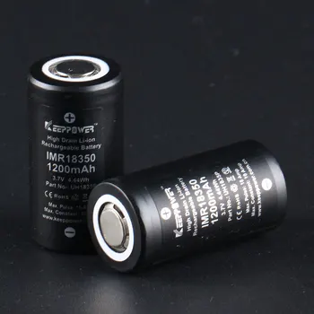 

keeppower 18350 lithium battery, 1200mAH