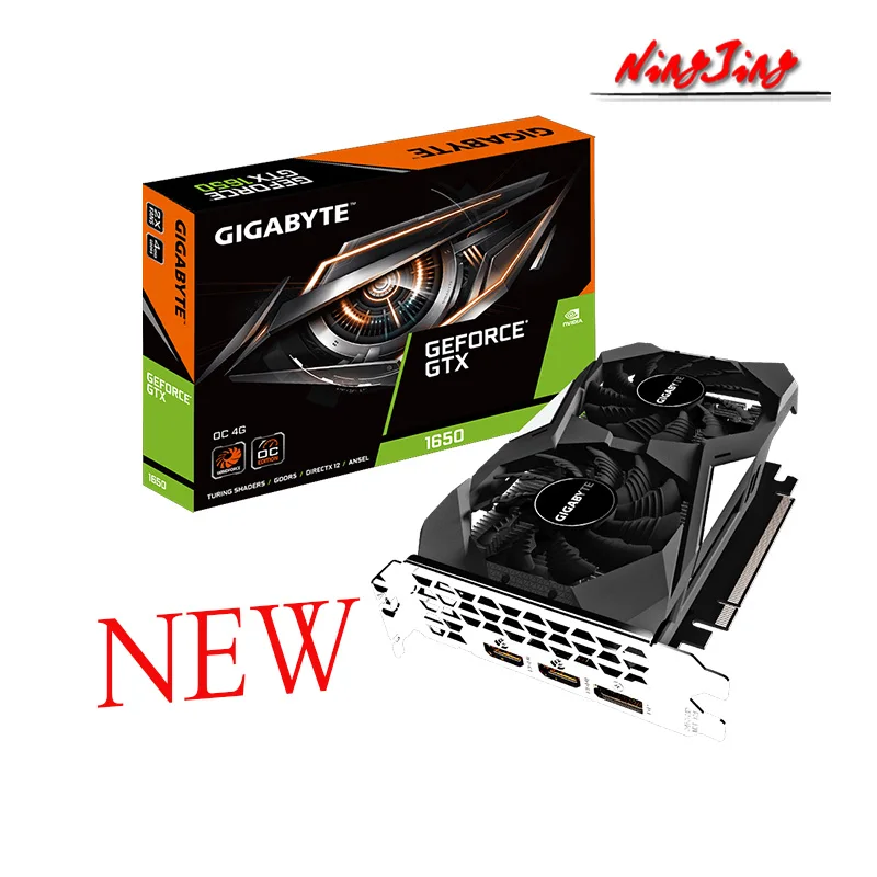 GIGABYTE GTX 1650 4G NEW GDDR5 GDDR6 Video Cards GPU Support  Desktop CPU Motherboard video card for gaming pc Graphics Cards