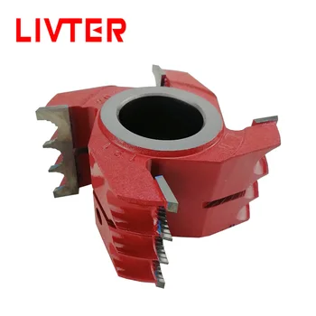 

LIVTER Customized Woodworking 4 Teeth TCT Shaper door core plate knife cutters moulder cutter head for woodworking machine