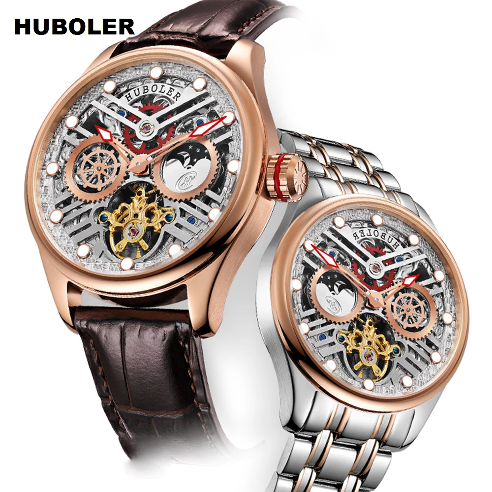

Tourbillon Mens Watches Automatic Mechanical Watch Men Top Brand Luxury Designer Watch Stainless Steel Waterproof Watches New
