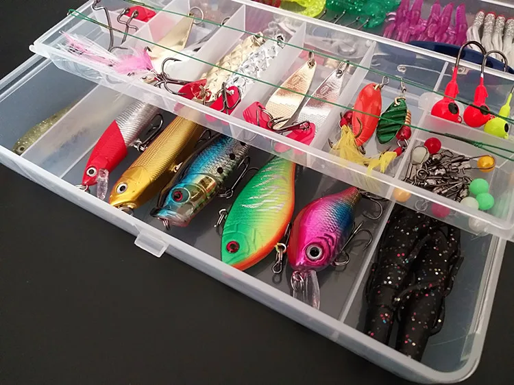 Lure Set All Swimming Layer Freshwater Seawater Lure Sequin Soft Bait Mino Bait Forceps Accessories