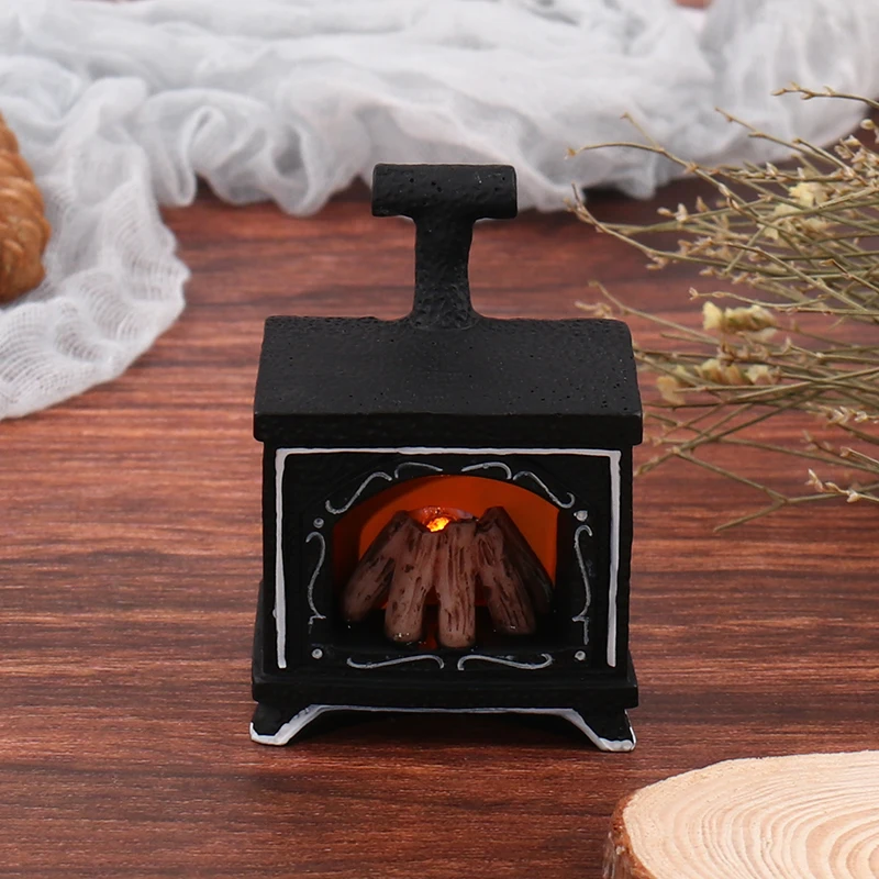 

1:12 Decoration Christmas Party Miniature Furniture Toys Fireplace Ornament Wall Furniture Decor