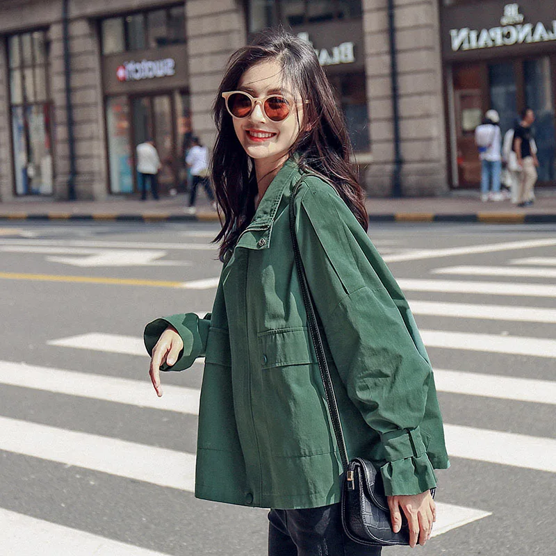 

Photo Shoot Early Autumn Workwear Short Jacket Women's 2019 New Style Spring And Autumn Korean-style Loose-Fit School Season Ver