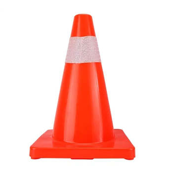 

Plastic Road Traffic Cone Reflective Safety Warning Heat And Cold Resistant Sign Reflective Traffic Cones With Reflective Film