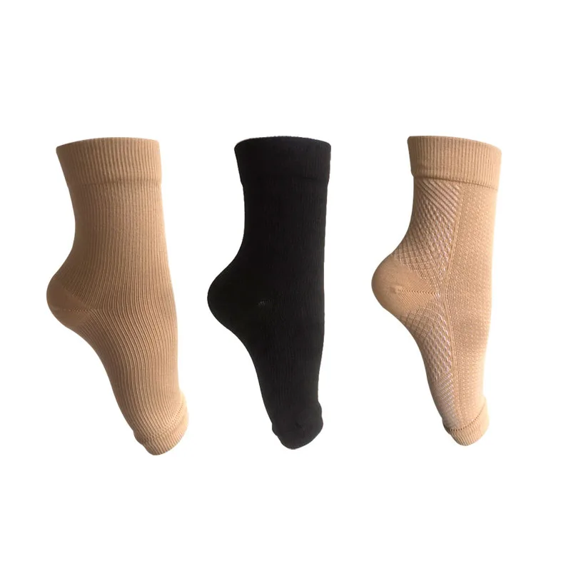 Стопы против усталости компрессионный рукав лодыжки поддержки носки с открытыми пальцами подошвенный фасциит облегчение боли