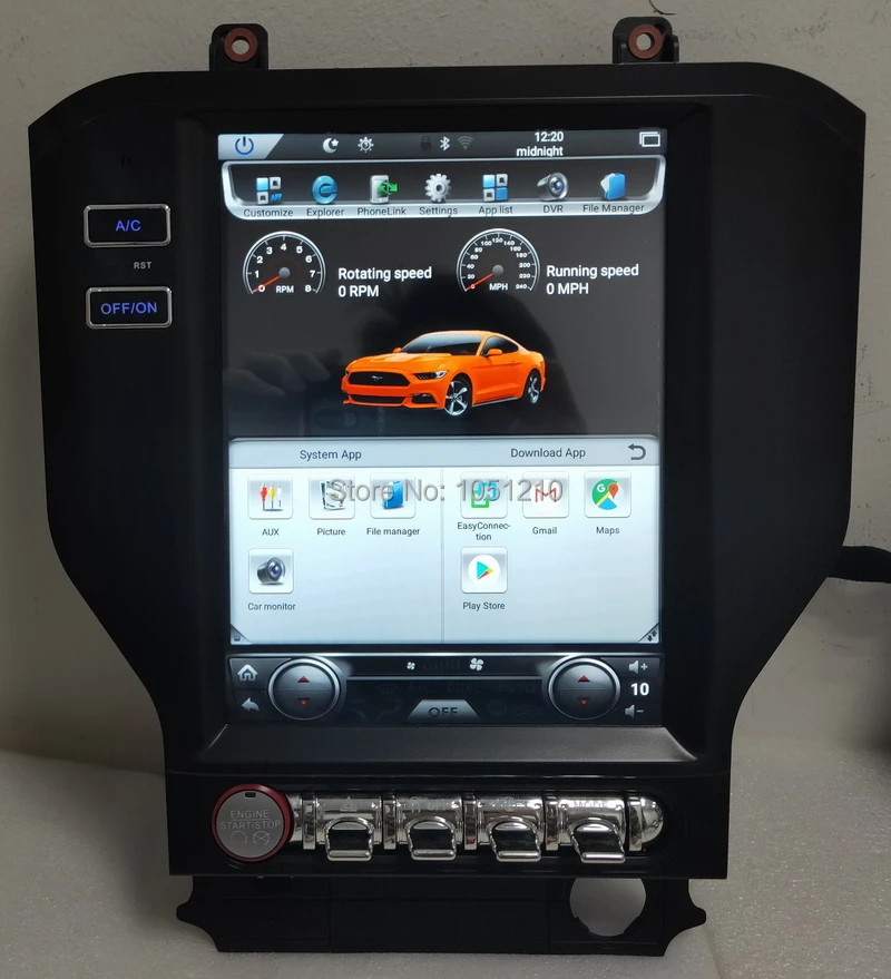 Ouchuangbo радио рекордер мультимедиа gps для Ford mustang с 10,4 дюймовой системой android 8,1 4 Гб ram 64 Гб rom