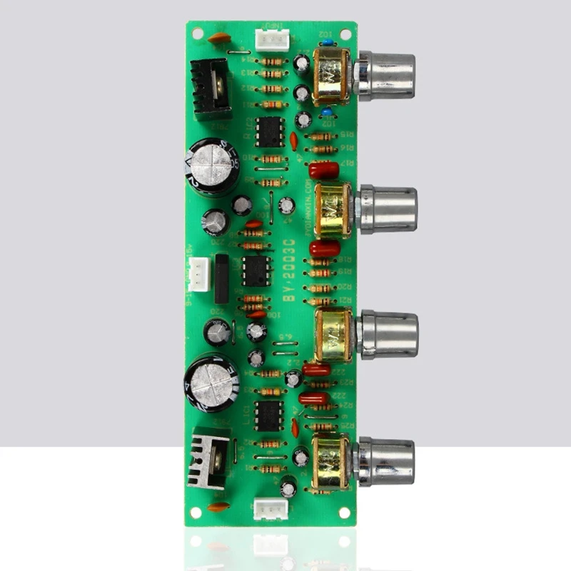 12 В NE4558 Hi-Fi предусилитель тональная плата бас ВЧ регулятор громкости доска предварительного усилителя