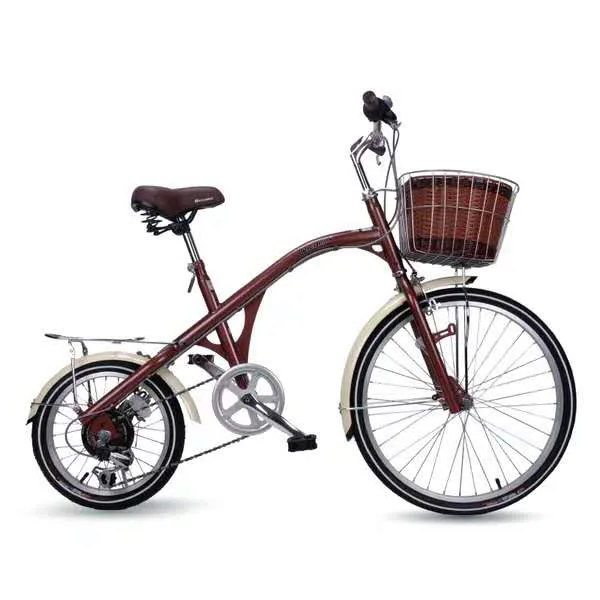 16 inch bike Cruiser include bakset 6 speeds Retro Leisur 24 inch Bike red black women bicycle frame mini bicycle