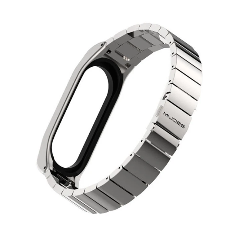 Mijobs Mi Band 4 3 сменный металлический браслет из нержавеющей стали для Xiaomi Mi Band 4 браслет Pulseira Miband4 аксессуары