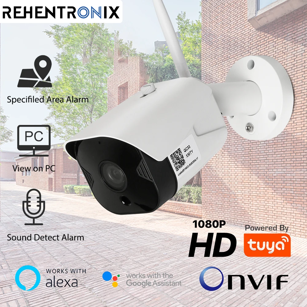 IP-камера Tuya ONVIF 1080P HD Wi-Fi поддержка Alexa Google Home | Безопасность и защита