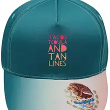 Бейсбольная кепка Tacos с мексиканским флагом, бейсболка для взрослых на открытом воздухе для папы, регулируемая зеленая бейсболка