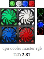 Кулер для процессора master rgb Вентилятор охлаждения ТИХИЙ 120 мм DC 12 В 3+ 4pin светодиодный Прозрачный чехол для компьютера вентилятор охлаждения для радиатора