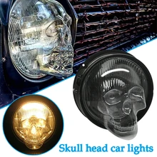 

2021 New Skull Headlight Covers for Car Truck Auto Decorative Protective Head Lamp Cover Accessory Dropshipping