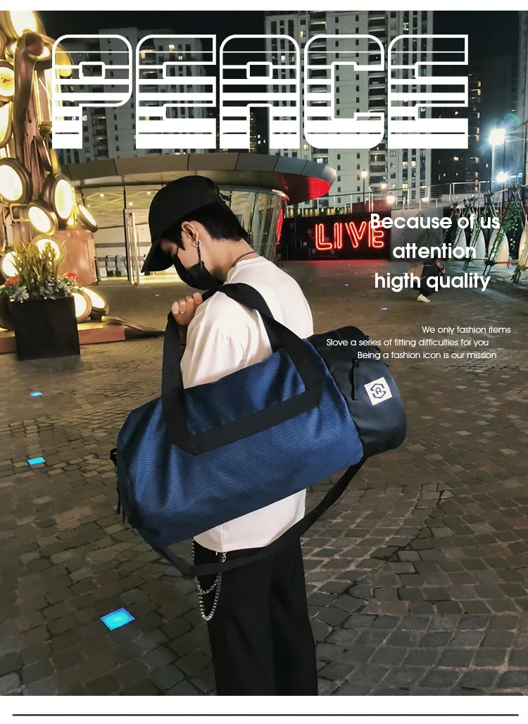 New Style Training Package Sports Large Capacity Travel Shoulder Handbag Swimming Gym Bag Manufacturers Direct Selling