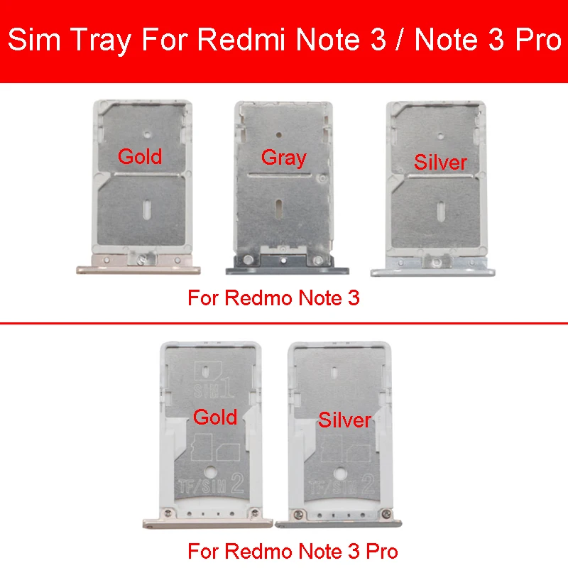 Адаптеры для лотка Sim-карты Xiaomi Redmi Hongmi Red Rice Note 3 Pro слот держатель Гнездо ЗАМЕНА