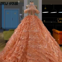 Арабские Длинные жемчужины строгие вечерние платья платье кафтаны Robe De Soiree кутюр Дубай вечерние с открытым плечом платья Aibye
