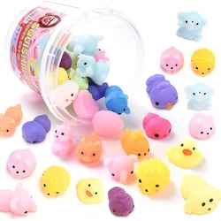 Balle anti Stress, 36 pièces, jouet Squishy, Animal mignon, Mochi à presser, jouets de décompression, Mini Squishi doux et collant, jouets anti Stress, cadeau 