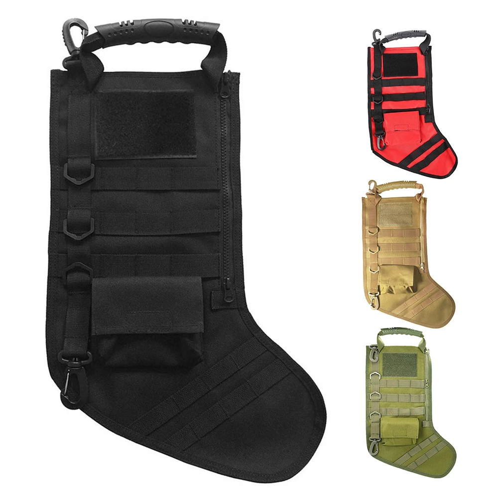 Hunting Tactical Christmas Stocking Bag Molle Pouch Ruck up Hanging Santa Socks Decoration Military Storage | Спорт и развлечения