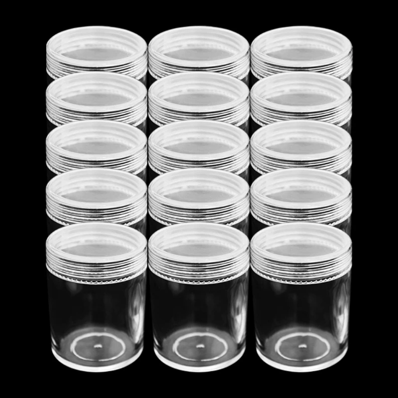 100ml Storage Container Organizer Box For Light Clay Playdough Foam Slime Mud Transparent Bottle