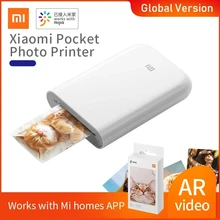 Global Version Xiaomi mijia AR Printer 300dpi Portable Photo Mini Pocket With DIY Share 500mAh picture pocket printer