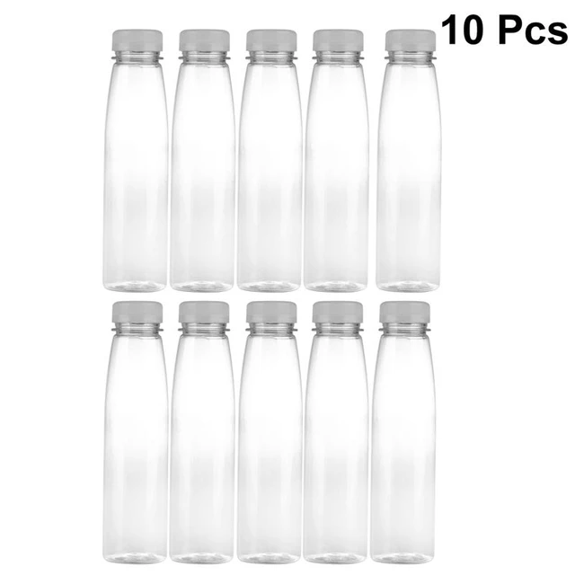 Bottle Transparent, 10Pcs Transparent Water Bottle Plastic Beverage Bottles  250ML (Transparent) 