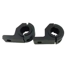 Внедорожный 2 шт. светодиодный светильник монтажные кронштейны авиационная Нержавеющая Сталь Шестигранные винтовые фитинги 1,25 дюймов Булл бар рулон клетки зажимы