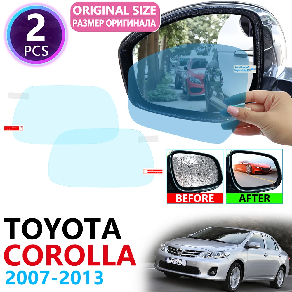 

for Toyota Corolla E140 E150 2007~2013 Full Cover Rearview Mirror Anti-Fog Rainproof Anti Fog Film Accessories 2009 2010 2011