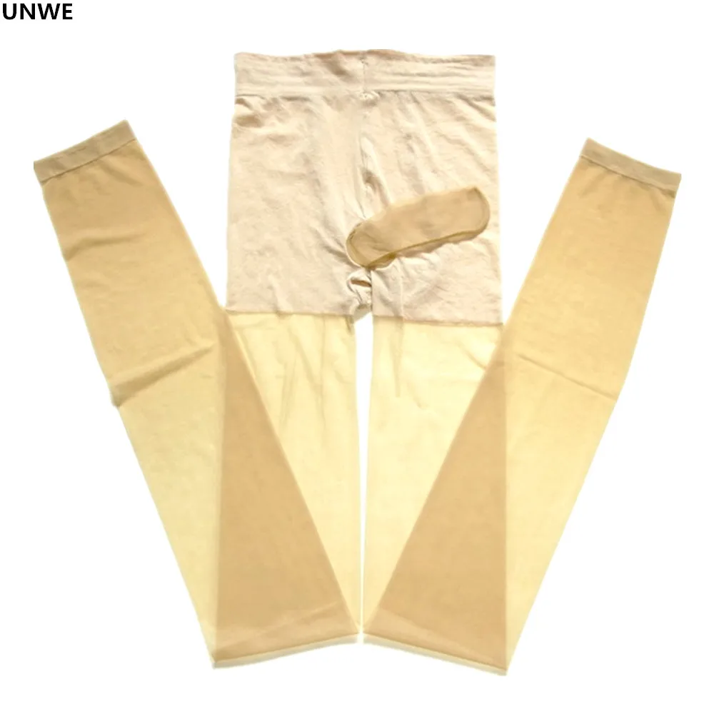 Пикантные колготки UNWE для мужчин прозрачные Прозрачное нижнее белье геев в стиле