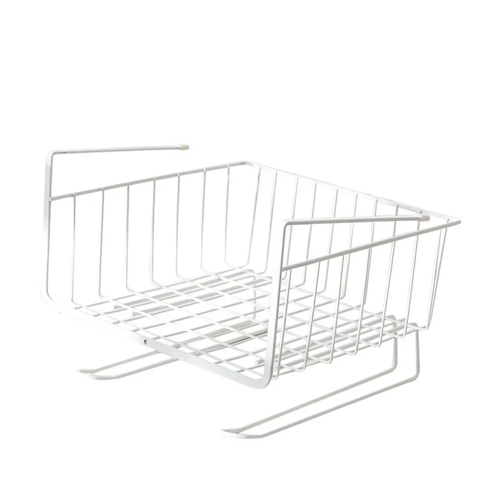 

Wardrobe Storage Rack Metal Rack Finishing Rack Kitchen Cabinet Under Rack Interlayer Hanging Basket Wall Mount Storage Rack