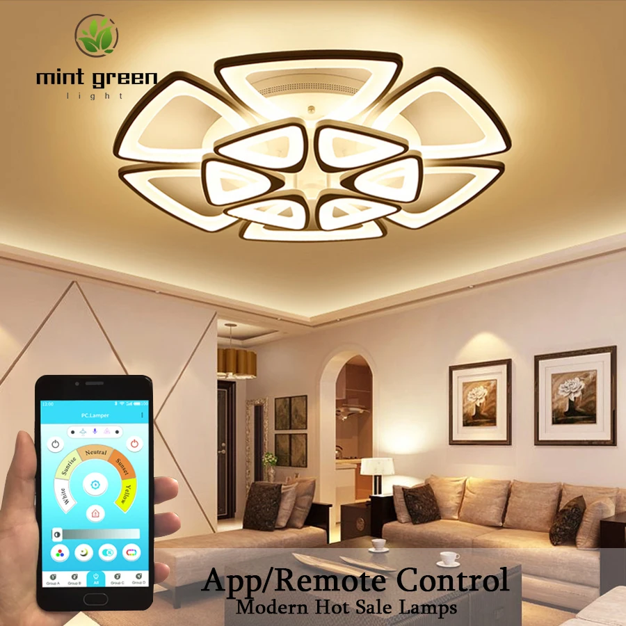 

New arrival Acrylic triangle Modern led ceiling lights for living bedroom dining room home ceiling lamp lighting light fixtures