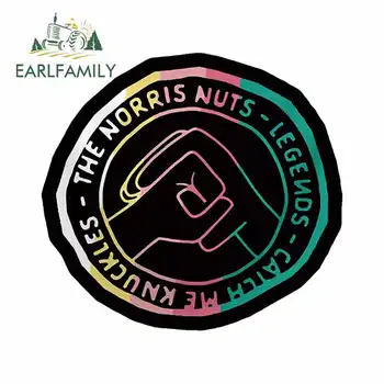 

EARLFAMILY 13cm x 12.1cm for The Norris Nuts Car Truck Decal Bumper Window Vinyl Car Stickers SUV Custom Printing Decoration