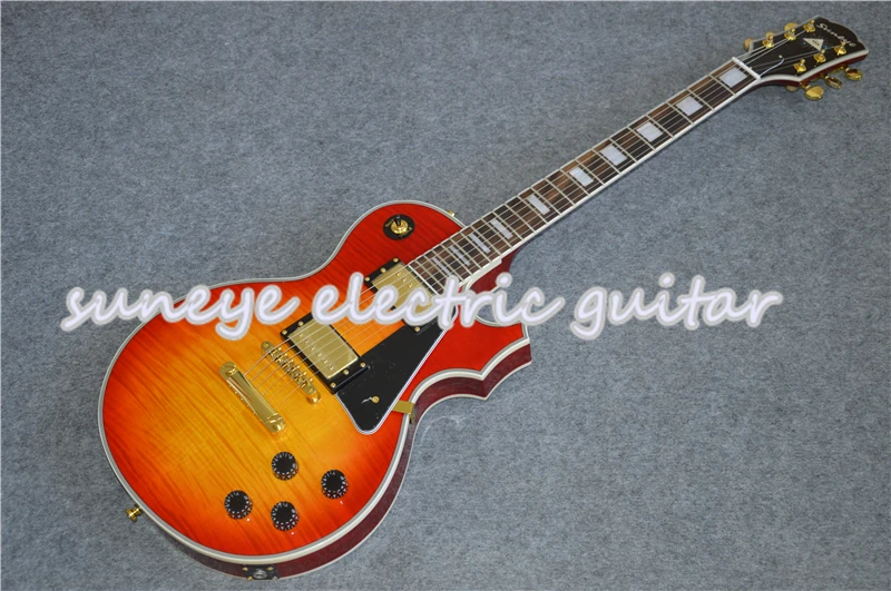 

Suneye Custom Electric Guitar Tiger Grain Finish Floyd Rose Guitar & Left Handed Guitarra Electrica Custom Available