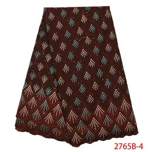 NI. AI Африканское хлопковое кружево «швейцарская вуаль» ткань высокое качество кружева нигерийская швейцарская вуаль кружева в швейцарском стиле для платья XY2765B-8 - Цвет: picture 4