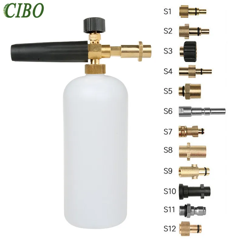 Online Snow foam lance Foam Cannon Foam Generator Tornado With Adaptors for nilfisk for Karcher for Lavor car washer car accessories
