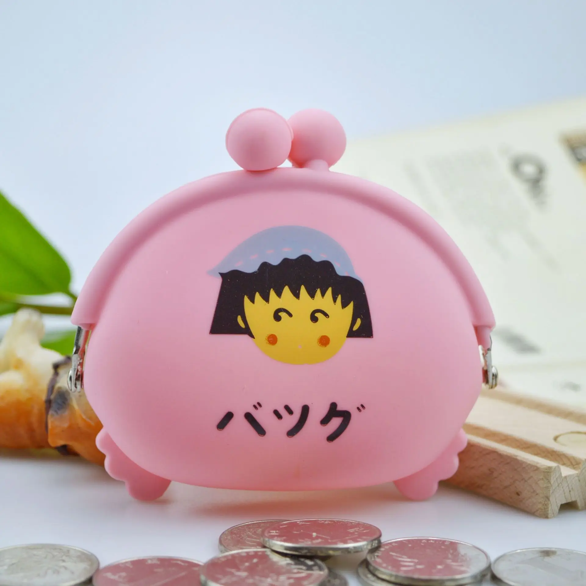 New Fashion Lovely Kawaii Candy Color Cartoon Animal Women Girls Wallet Multicolor Jelly Silicone Coin Bag Purse Kid Gift#EDS - Цвет: Pinkball