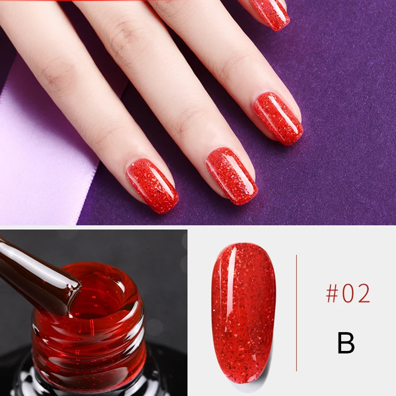 1 шт. лак для ногтей Aurora Red Diamond Series зеркало, кристалл красный 7,3 мл белый/бежевый/слоновая кость/черный/зеленый/армейский зеленый цвета - Color: B