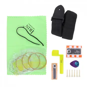 

9pcs/lot Guitar Tool Kit Guitar String Guitar Strap + Metal Capo Pick Etc Guitar Accessories Beginner Essential Tool