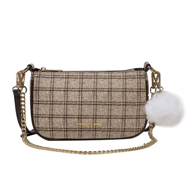 

Fashion New Ladies Bag High Quality Striped Handbag 2021 Brand Design Simple Casual Girls Shoulder Cross-body Bag