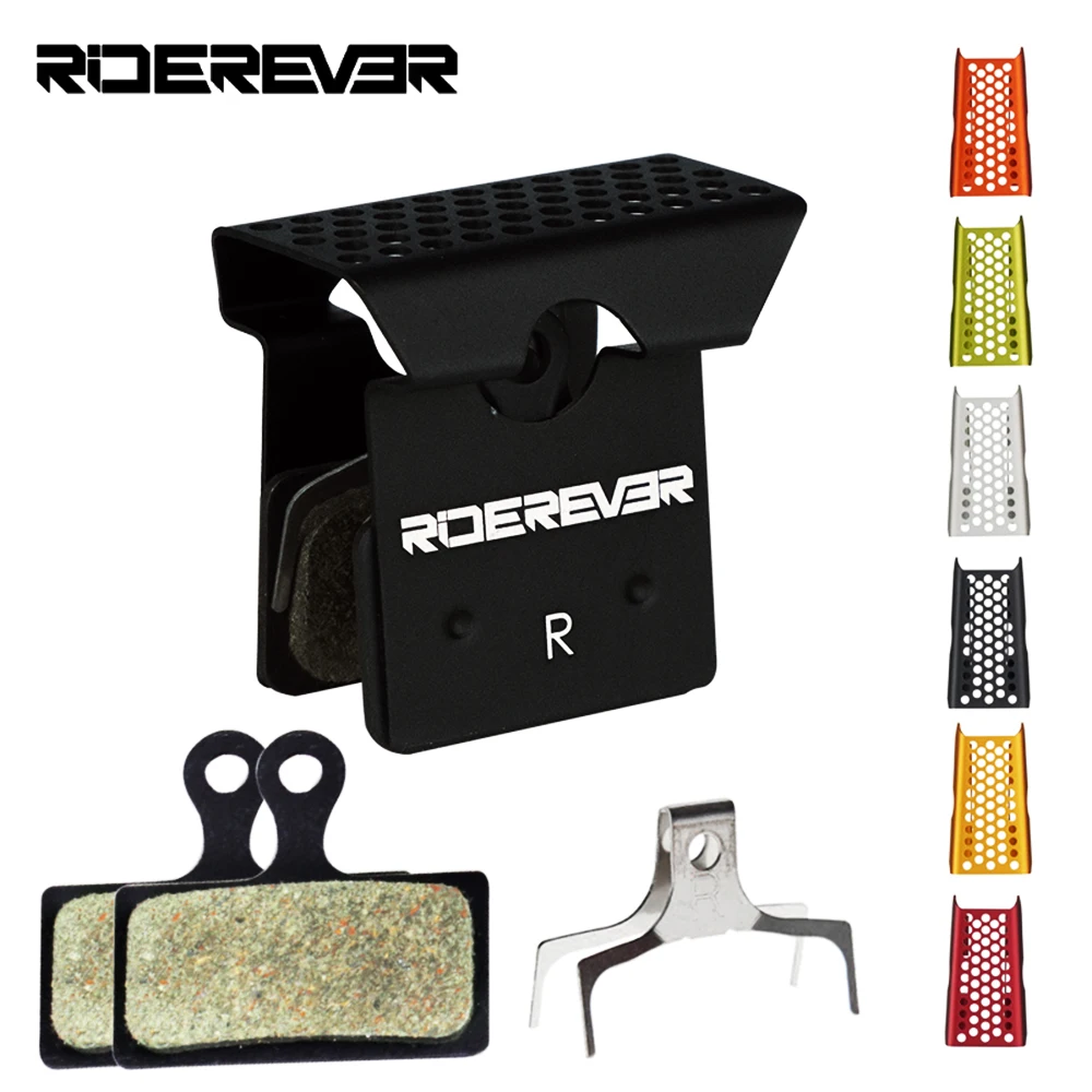 RIDEREVER MTB Bicycle Brake Pads Metal Road Bike Dustproof Heat Dissipation Cooling Brake Pad for SHIMANO XTR DEORE XT ULTEGRA